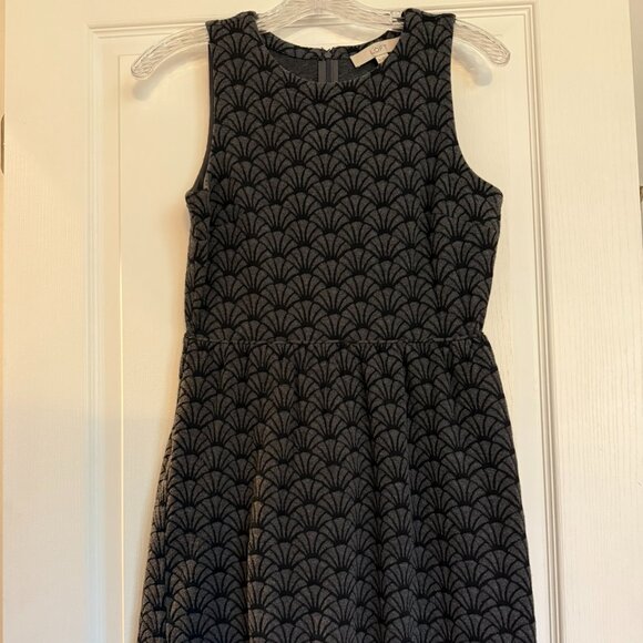 Loft sleeveless dress, 2P, charcoal/black - Picture 2 of 8